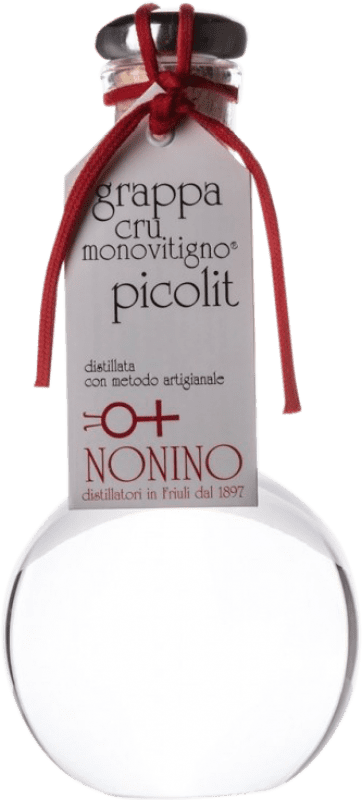 205,95 € Envio grátis | Aguardente Grappa Nonino Cru Monovitigno Picolit Garrafa Medium 50 cl