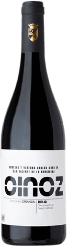 39,95 € 免费送货 | 红酒 Carlos Moro Oinoz 岁 D.O.Ca. Rioja 瓶子 Magnum 1,5 L