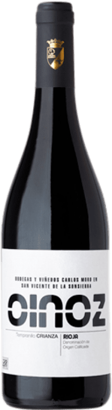 10,95 € | Красное вино Carlos Moro Oinoz старения D.O.Ca. Rioja Ла-Риоха Испания Tempranillo бутылка Магнум 1,5 L