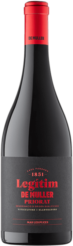 14,95 € | Vinho tinto De Muller Legítim D.O.Ca. Priorat Catalunha Espanha Merlot, Syrah, Grenache Tintorera, Carignan 75 cl