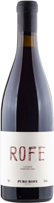 Free Shipping | Red wine Puro Rofe D.O. Lanzarote Canary Islands Spain Listán Black 75 cl