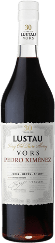 Kostenloser Versand | Verstärkter Wein Lustau VORS D.O. Jerez-Xérès-Sherry Andalusien Spanien Pedro Ximénez 30 Jahre Medium Flasche 50 cl