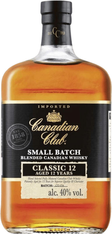 Free Shipping | Whisky Blended Suntory Canadian Club Classic Small Batch Canada 12 Years 1 L