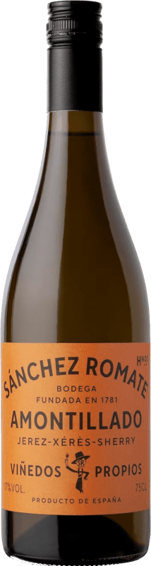 16,95 € Envoi gratuit | Vin Fortifié Sánchez Romate Amontillado D.O. Jerez-Xérès-Sherry