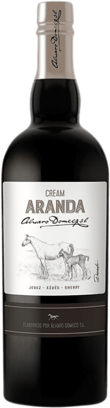 免费送货 | 强化酒 Domecq Aranda Cream D.O. Jerez-Xérès-Sherry 安达卢西亚 西班牙 Palomino Fino, Pedro Ximénez 75 cl