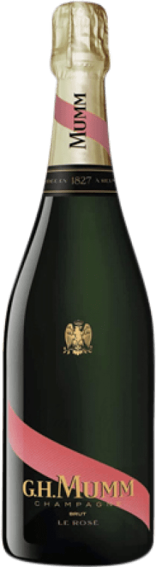 Free Shipping | Rosé sparkling G.H. Mumm Cordon Rouge Rosé A.O.C. Champagne Champagne France Pinot Black, Chardonnay, Pinot Meunier Jéroboam Bottle-Double Magnum 3 L