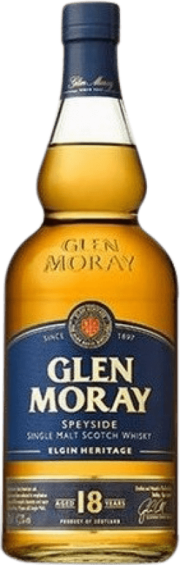 Free Shipping | Whisky Single Malt Glen Moray Scotland United Kingdom 18 Years 70 cl