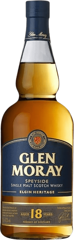 Envoi gratuit | Single Malt Whisky Glen Moray Ecosse Royaume-Uni 18 Ans 70 cl