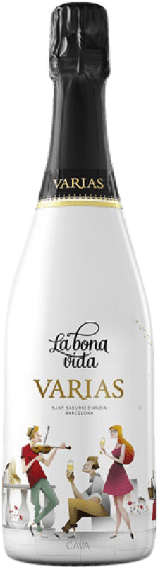 6,95 € Free Shipping | White Sparkling Wine Cava Varias La Bona Vida D.O. Cava