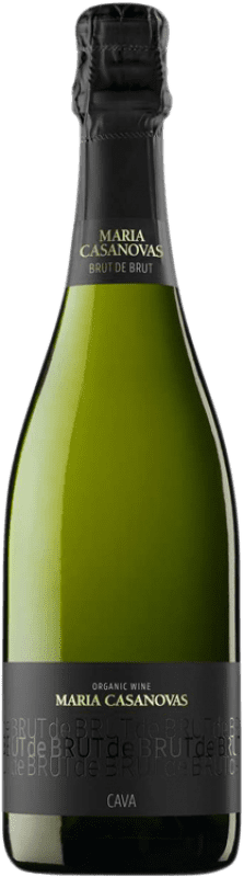 Kostenloser Versand | Weißer Sekt Maria Casanovas Brut Natur D.O. Cava Katalonien Spanien Spätburgunder, Macabeo, Xarel·lo, Chardonnay, Parellada Halbe Flasche 37 cl