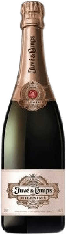 38,95 € | Espumante rosé Juvé y Camps Milesimé Rosé Canister D.O. Cava Espanha Pinot Preto 75 cl