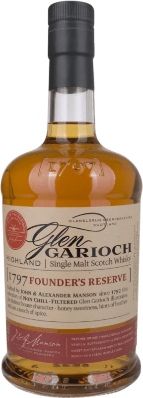 Envoi gratuit | Single Malt Whisky Glen Garioch Founder's Réserve Ecosse Royaume-Uni 1 L