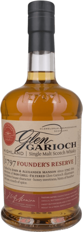 Free Shipping | Whisky Single Malt Glen Garioch Founder's Reserve Scotland United Kingdom 1 L