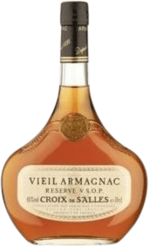 15,95 € Spedizione Gratuita | Armagnac Dartigalongue Croix de Salles VSOP Very Superior Old Pale — Molto Superiore Vecchio Bottiglietta Mignon 5 cl