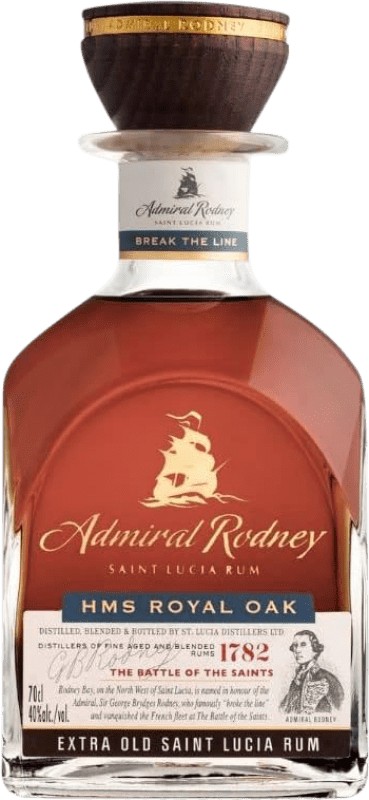 送料無料 | ラム Admiral Rodney Royal Oak Extra Old セントルシア 70 cl