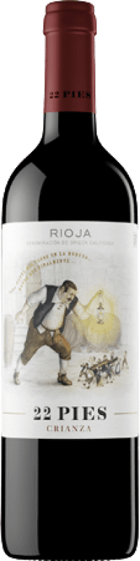 Envío gratis | Vino tinto Locos por el Vino 22 Pies Crianza D.O.Ca. Rioja La Rioja España Tempranillo Botella Magnum 1,5 L