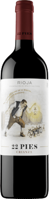 Kostenloser Versand | Rotwein Locos por el Vino 22 Pies Crianza — Kurze Fassreifung D.O.Ca. Rioja La Rioja Spanien Tempranillo Magnumflasche 1,5 L