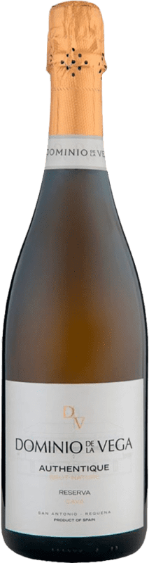 Envoi gratuit | Blanc mousseux Dominio de la Vega Authentique Brut Nature D.O. Cava Communauté valencienne Espagne Macabeo, Xarel·lo 75 cl