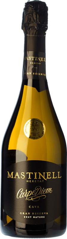 Envoi gratuit | Blanc mousseux MasTinell Carpe Diem Brut Nature Grande Réserve D.O. Cava Catalogne Espagne Xarel·lo, Chardonnay, Parellada 75 cl