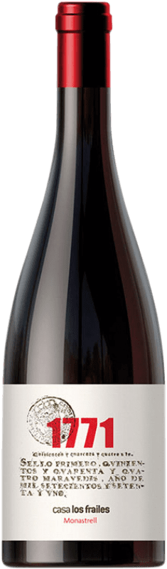 Free Shipping | Red wine Casa Los Frailes 1771 D.O. Valencia Valencian Community Spain Monastel de Rioja 75 cl