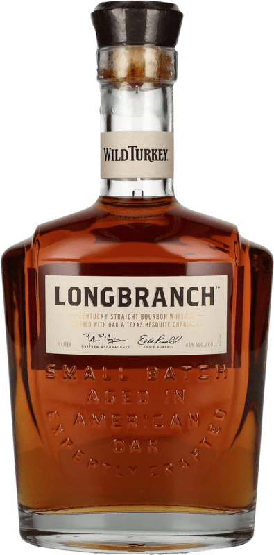 Envío gratis | Whisky Bourbon Wild Turkey Longbranch Estados Unidos 1 L