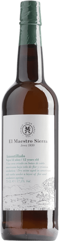 Бесплатная доставка | Крепленое вино Maestro Sierra Amontillado D.O. Jerez-Xérès-Sherry Андалусия Испания Palomino Fino 12 Лет 75 cl