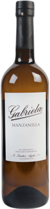 9,95 € | Fortified wine Sánchez Ayala Gabriela D.O. Manzanilla-Sanlúcar de Barrameda Andalusia Spain Palomino Fino 75 cl