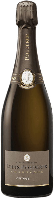 93,95 € | Белое игристое Louis Roederer Vintage брют A.O.C. Champagne шампанское Франция Pinot Black, Chardonnay 75 cl