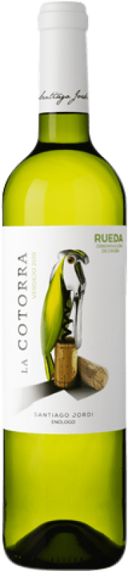 8,95 € | Белое вино Santiago Jordi La Cotorra Молодой D.O. Rueda Кастилия-Леон Испания Verdejo 75 cl