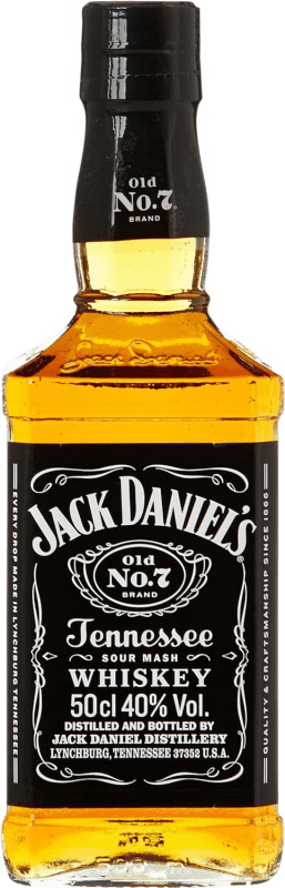 31,95 € Envio grátis | Whisky Bourbon Jack Daniel's Garrafa Medium 50 cl