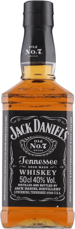 26,95 € Envío gratis | Whisky Bourbon Jack Daniel's Botella Medium 50 cl