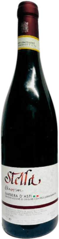 Envio grátis | Vinho tinto Stella Giuseppe Stravisan D.O.C. Barbera d'Asti Piemonte Itália Barbera 75 cl