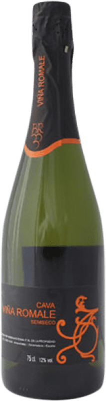 Kostenloser Versand | Weißer Sekt Viña Romale Halbtrocken Halbsüß D.O. Cava Extremadura Spanien Macabeo, Parellada 75 cl