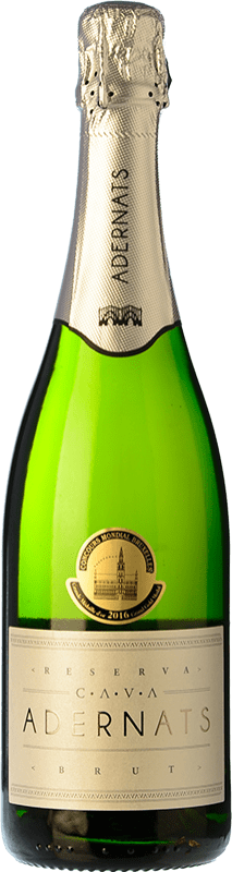 Envoi gratuit | Blanc mousseux Adernats Brut Réserve D.O. Cava Espagne Macabeo, Xarel·lo, Parellada 75 cl