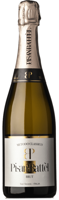 送料無料 | 白スパークリングワイン Antonio Pisante Pisan-Battèl Metodo Classico Brut I.G.T. Puglia プーリア イタリア Bombino Bianco 75 cl