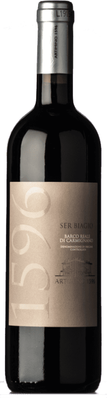 Бесплатная доставка | Красное вино Artimino Ser Biagio D.O.C. Barco Reale di Carmignano Тоскана Италия Merlot, Cabernet Sauvignon, Sangiovese 75 cl