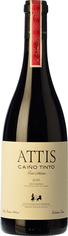 28,95 € | Red wine Attis Aged D.O. Rías Baixas Galicia Spain Caíño Black 75 cl