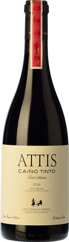 Free Shipping | Red wine Attis Aged D.O. Rías Baixas Galicia Spain Caíño Black 75 cl