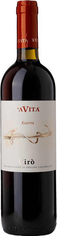 Free Shipping | Red wine 'A Vita Rosso Classico Superiore Reserve D.O.C. Cirò Calabria Italy Gaglioppo 75 cl