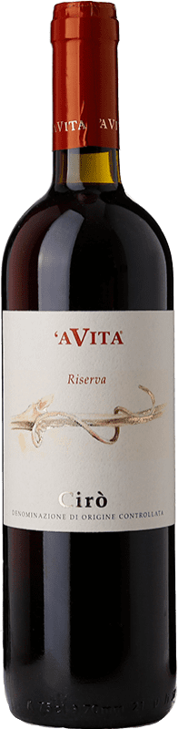 Envoi gratuit | Vin rouge 'A Vita Rosso Classico Superiore Réserve D.O.C. Cirò Calabre Italie Gaglioppo 75 cl