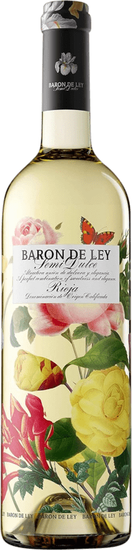 8,95 € | White wine Barón de Ley Blanco Semidulce Semi Dry D.O.Ca. Rioja The Rioja Spain Viura, Sauvignon White Bottle 75 cl