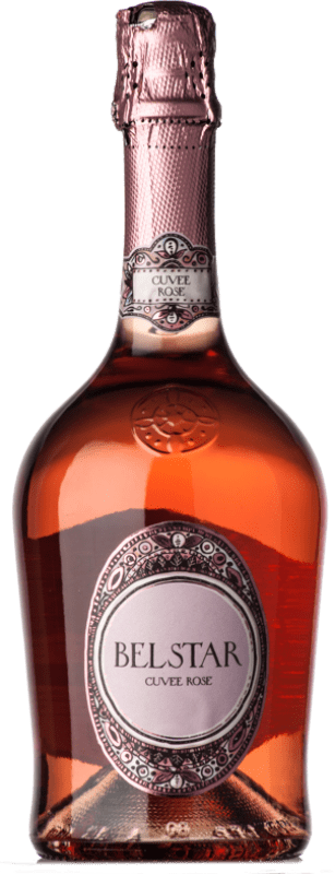 Free Shipping | Rosé sparkling Bisol Bel Star Cuvée Rosé Extradry Extra Dry I.G.T. Veneto Veneto Italy Merlot, Pinot Black, Sauvignon 75 cl