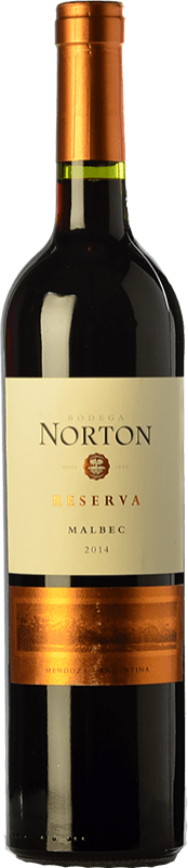 Free Shipping | Red wine Norton Reserve I.G. Mendoza Mendoza Argentina Malbec 75 cl