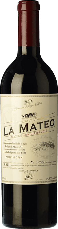 Free Shipping | Red wine D. Mateos La Mateo Parcelas Singulares Aged D.O.Ca. Rioja The Rioja Spain Tempranillo, Grenache, Mazuelo 75 cl