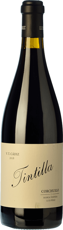 23,95 € Free Shipping | Red wine Luis Pérez Corchuelo Crianza I.G.P. Vino de la Tierra de Cádiz Andalusia Spain Tintilla Bottle 75 cl