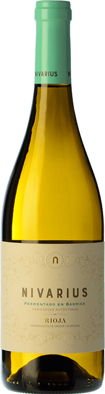 8,95 € | White wine Nivarius Fermentado En Barrica Aged D.O.Ca. Rioja The Rioja Spain Viura, Grenache White, Tempranillo White, Maturana White 75 cl