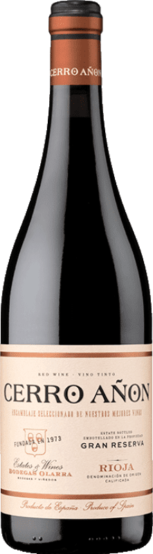 17,95 € | Красное вино Olarra Cerro Añón Гранд Резерв D.O.Ca. Rioja Ла-Риоха Испания Tempranillo, Grenache, Graciano, Mazuelo 75 cl