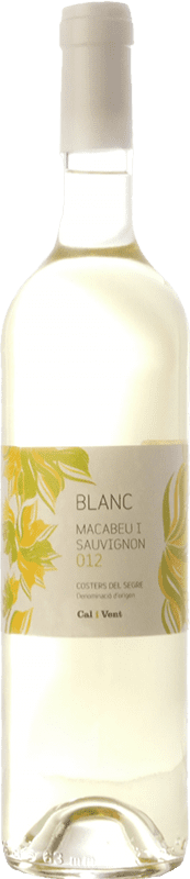 4,95 € | White wine Verge del Pla Cal i Vent Blanc D.O. Costers del Segre Catalonia Spain Macabeo, Sauvignon White Bottle 75 cl