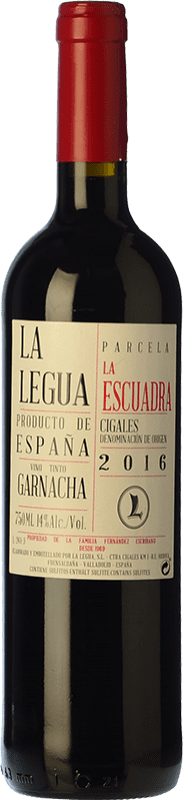8,95 € Envio grátis | Vinho Tinto La Legua La Escuadra Parcela Única Crianza D.O. Cigales