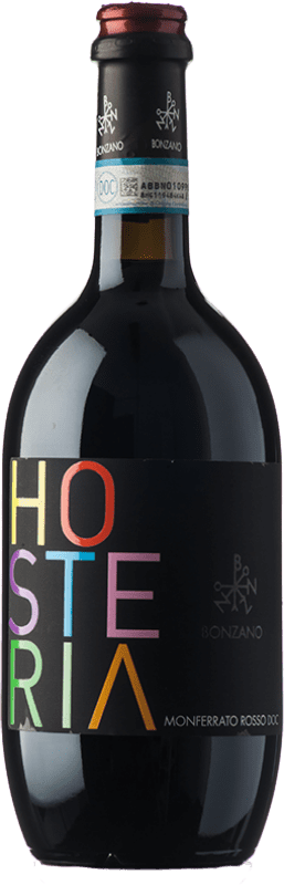 19,95 € | Красное вино Bonzano Rosso Hosteria D.O.C. Monferrato Пьемонте Италия Pinot Black, Barbera 75 cl